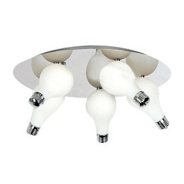 Moderne Innfelt Lampe Med 5 Runde Lys (G4-Pæresokkel)