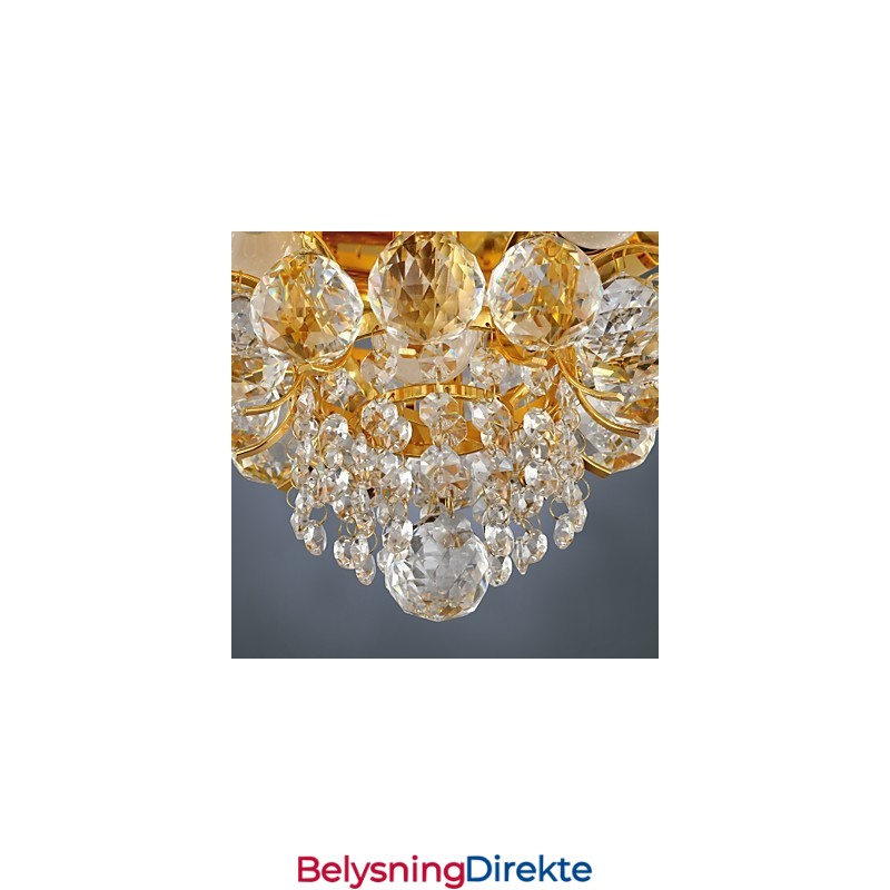 Moderne Krystallinnfelt Med 5 Lys