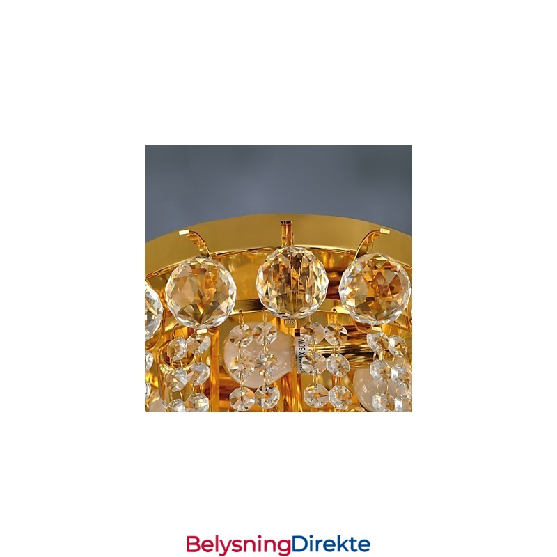Moderne Krystallinnfelt Med 5 Lys