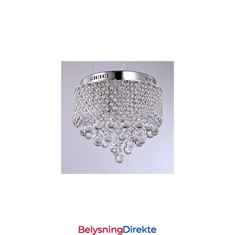 Moderne Samtids Krystall Krom Metall Innfelt Montering