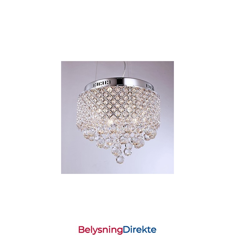 Moderne Samtids Krystall Krom Metall Innfelt Montering