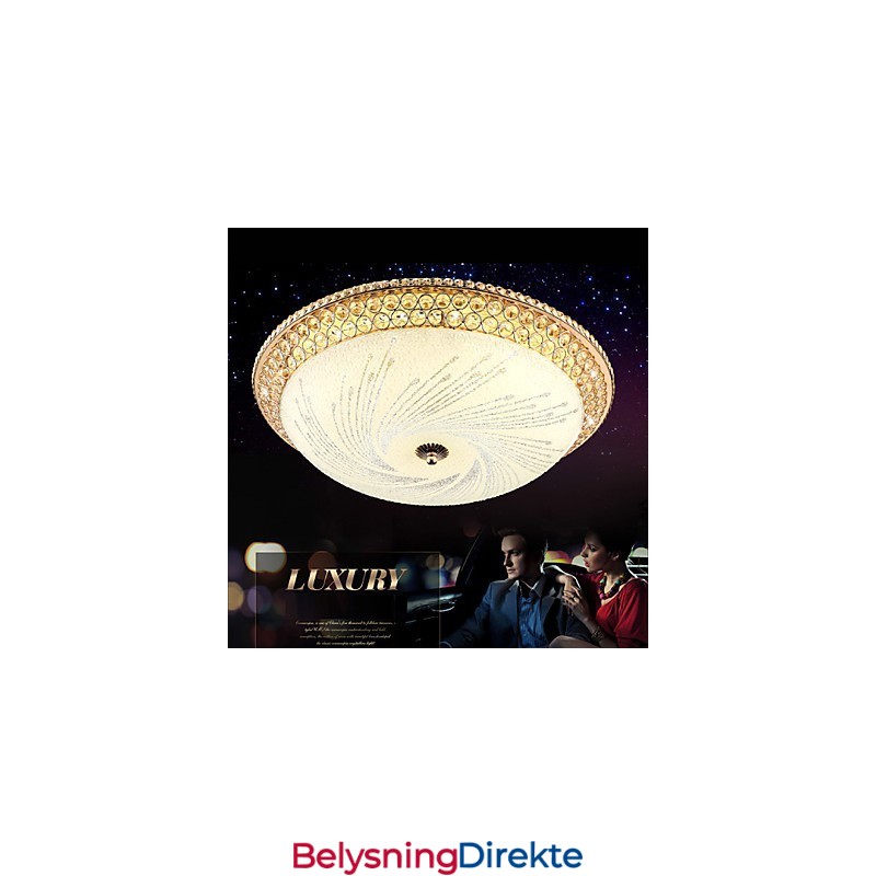 Moderne Luksuriøs Krystalllys Absorberende Kuppellys Smd Dobbel Fargediameter 50 Cm