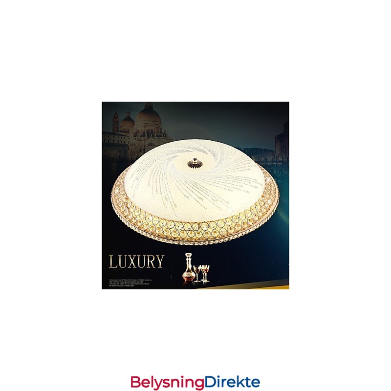 Moderne Luksuriøs Krystalllys Absorberende Kuppellys Smd Dobbel Fargediameter 50 Cm