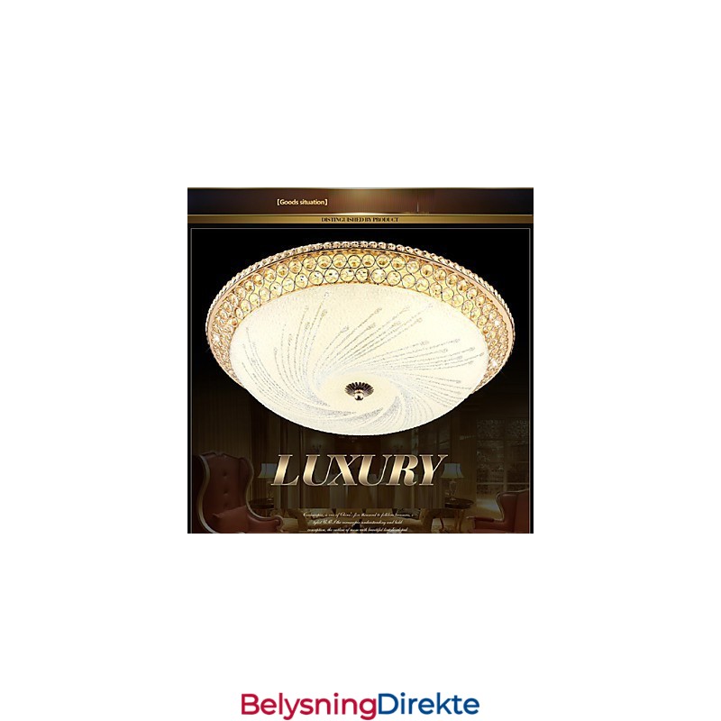 Moderne Luksuriøs Krystalllys Absorberende Kuppellys Smd Dobbel Fargediameter 50 Cm