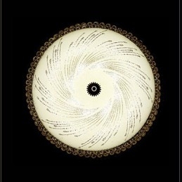 Moderne Luksuriøs Krystalllys Absorberende Kuppellys Smd Dobbel Fargediameter 50 Cm