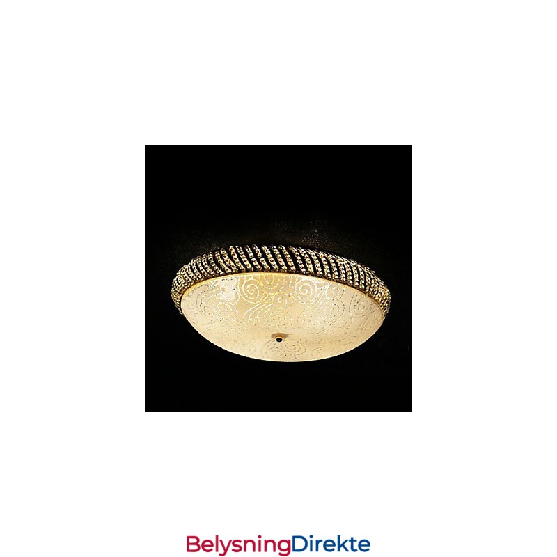 Luksuriøs Taklampe Med 4 Lys I Gyllen