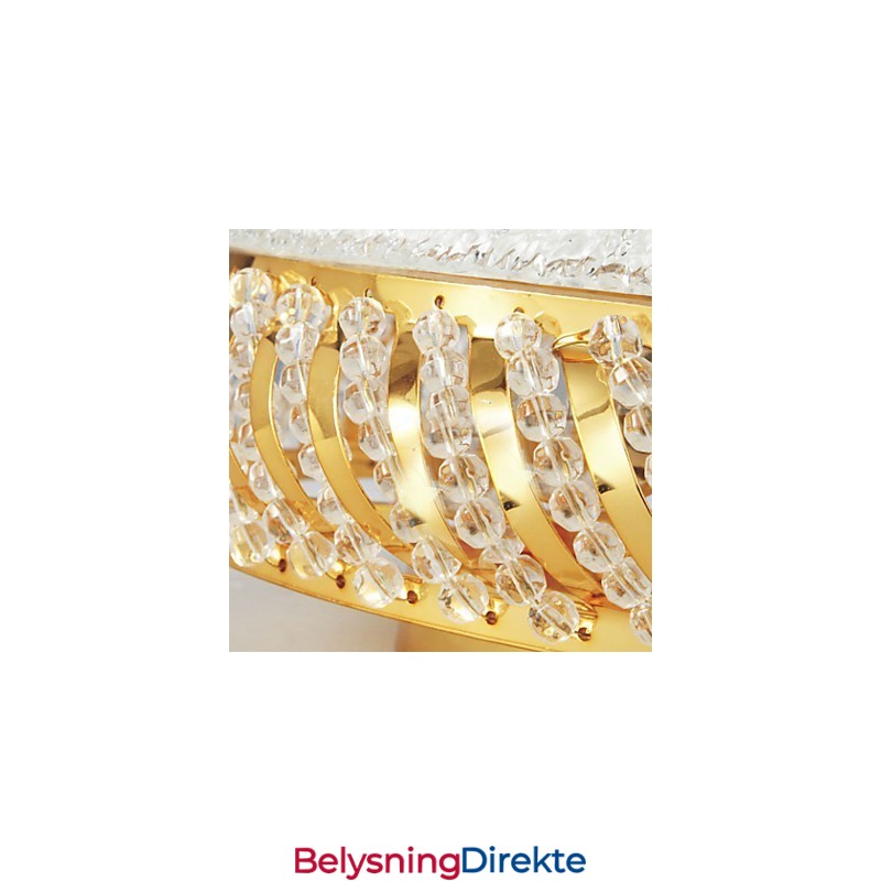 Luksuriøs Taklampe Med 4 Lys I Gyllen