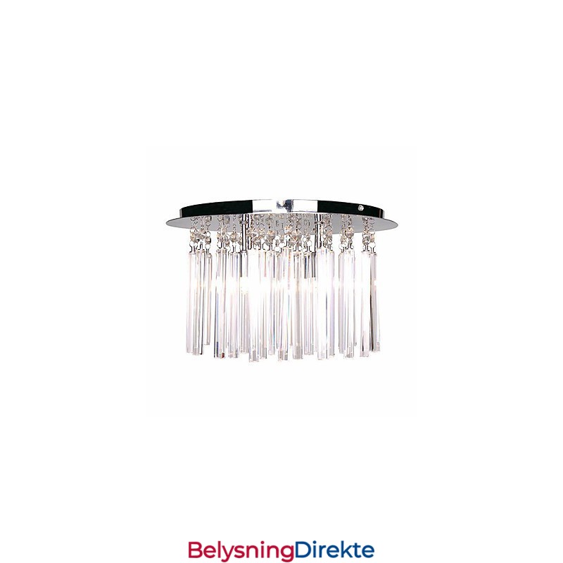 Moderne Krystall Halvinnfelt Lampe Med 4 Lys (G9-Pæresokkel)