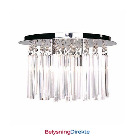 Moderne Krystall Halvinnfelt Lampe Med 4 Lys (G9-Pæresokkel)