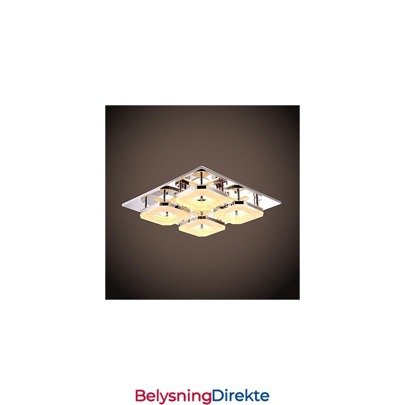 Akryl Innfelt 4-Lys Moderne Akryl Galvanisert Rustfritt Stål