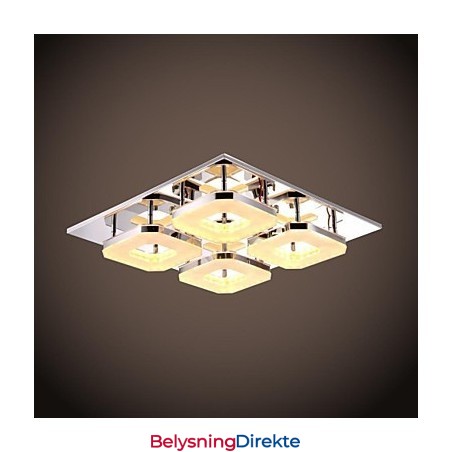 Akryl Innfelt 4-Lys Moderne Akryl Galvanisert Rustfritt Stål