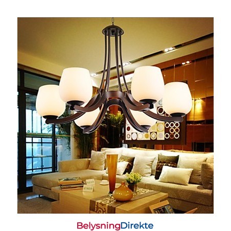 Tradisjonell Klassisk Retro Mini-Stil Maleri Metalllysekrone