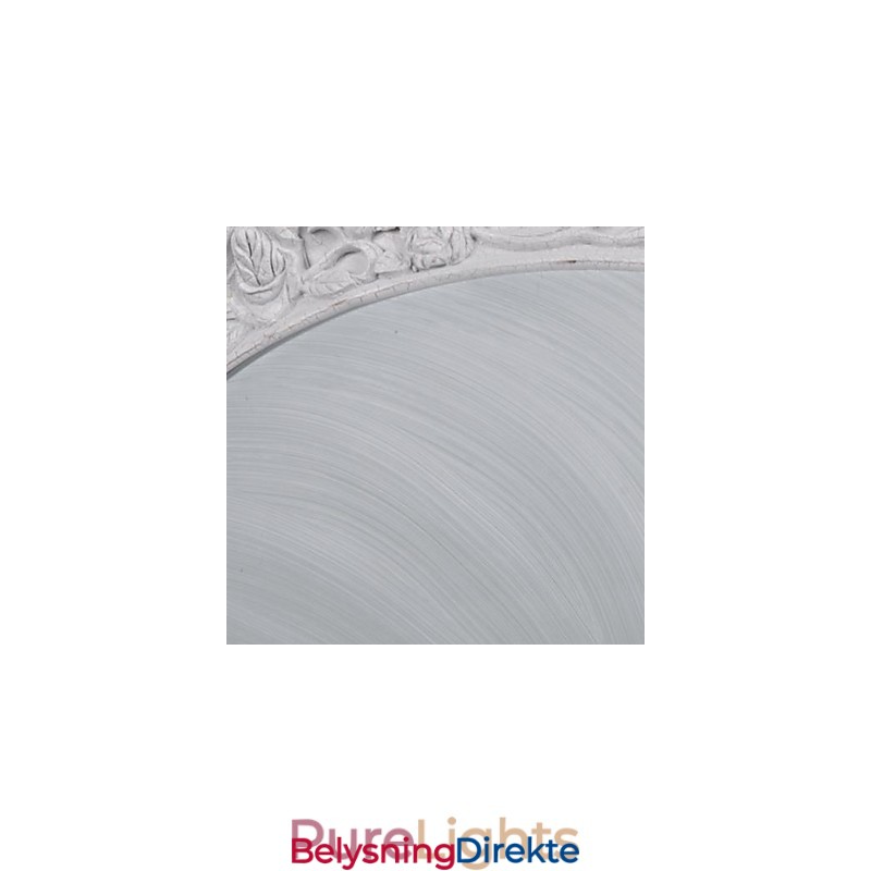 Hvit Innfelt Lampe I Glassharpiks, Europeisk Klassisk