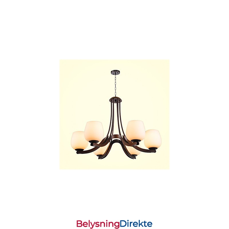 Tradisjonell Klassisk Retro Mini-Stil Maleri Metalllysekrone