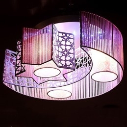 Lysekrone Moderne Samtids Metall