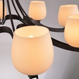 Tradisjonell Klassisk Retro Mini-Stil Maleri Metalllysekrone