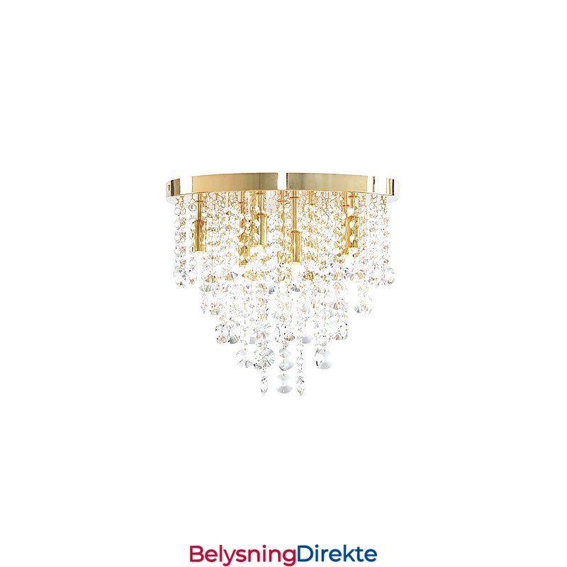 Moderne Krystall Halvinnfelt Lampe Med 9 Lys (G9-Pæresokkel)