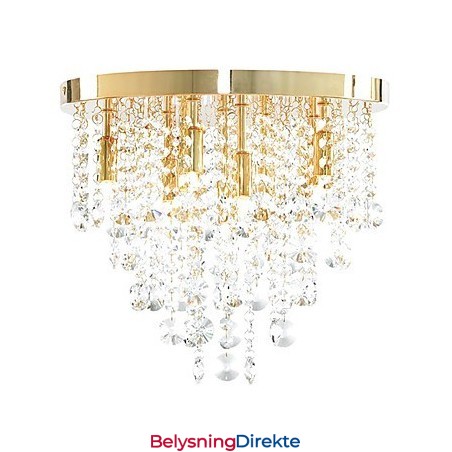 Moderne Krystall Halvinnfelt Lampe Med 9 Lys (G9-Pæresokkel)