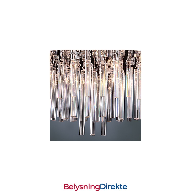 Moderne Krystalllysekrone Med 12 Lys