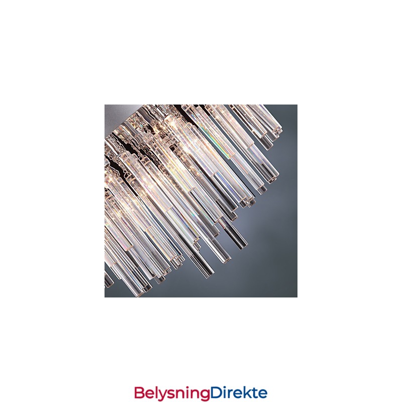 Moderne Krystalllysekrone Med 12 Lys