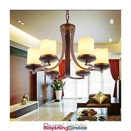 Tradisjonell Klassisk Retro Mini-Stil Maleri Metalllysekrone