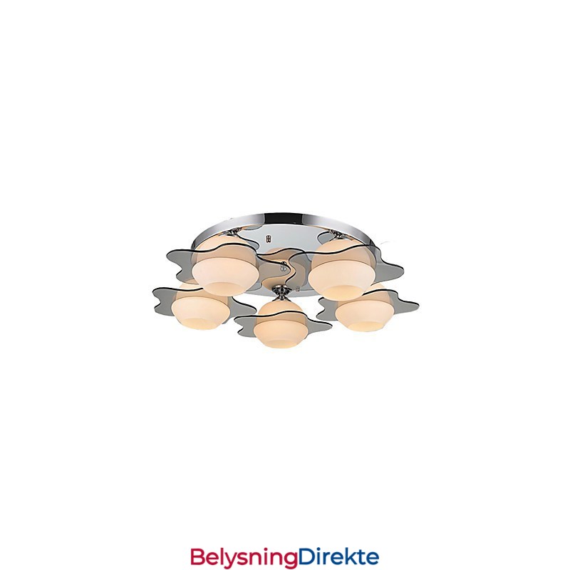 Moderne Taklampe For Innfelling, 5 Lys, Moderne, Metall