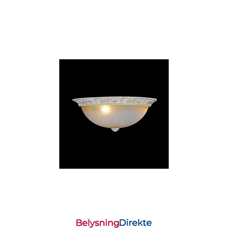 Hvit Innfelt Lys Gul Hvit Glass Harpiks Mønster Utskjæring Europeisk Klassisk