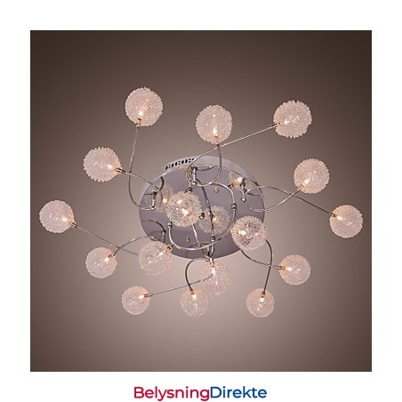 G4 Jernlampe I Innfelt Stand Med Aluminiumsskjermer