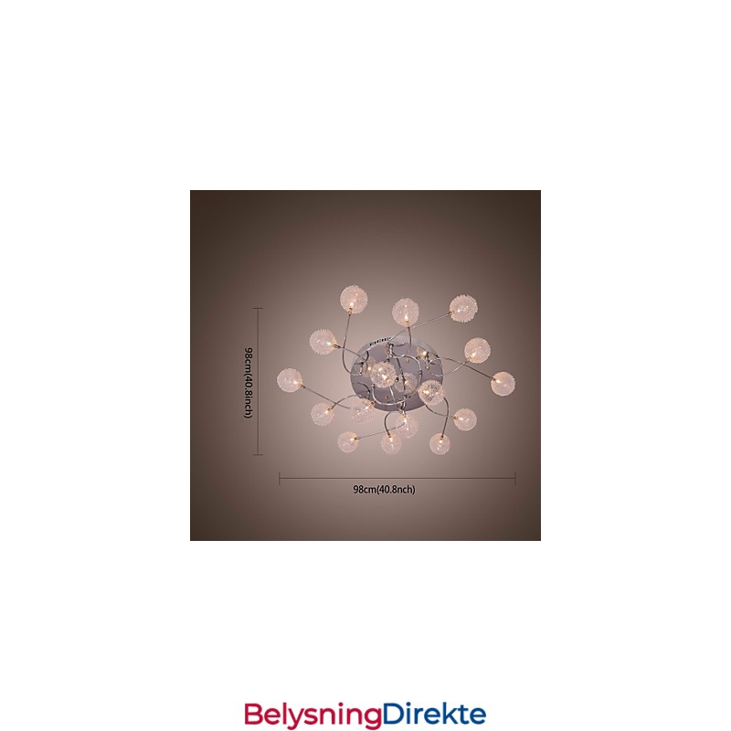 G4 Jernlampe I Innfelt Stand Med Aluminiumsskjermer