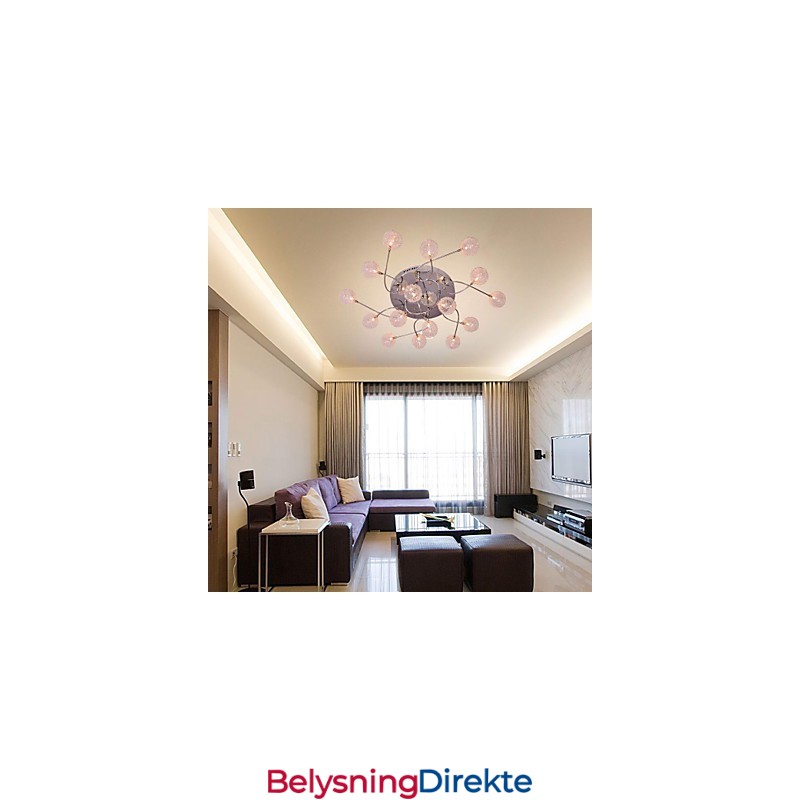 G4 Jernlampe I Innfelt Stand Med Aluminiumsskjermer