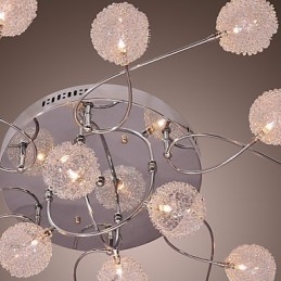 G4 Jernlampe I Innfelt Stand Med Aluminiumsskjermer