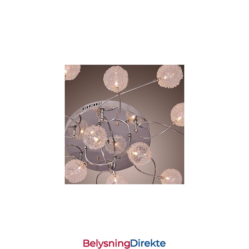 G4 Jernlampe I Innfelt Stand Med Aluminiumsskjermer