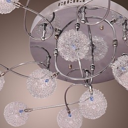 G4 Jernlampe I Innfelt Stand Med Aluminiumsskjermer