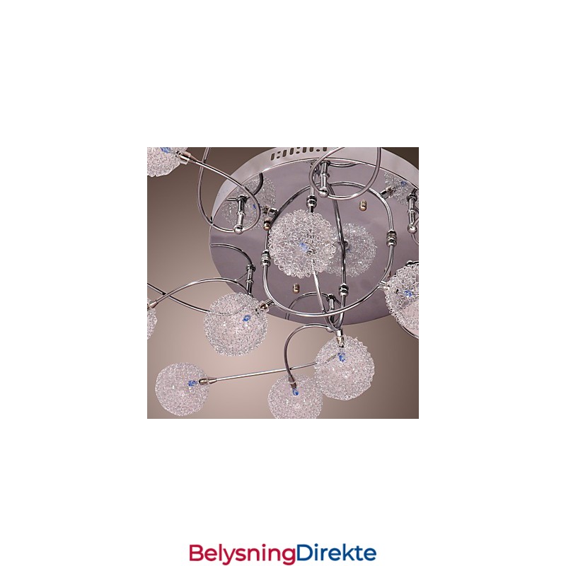 G4 Jernlampe I Innfelt Stand Med Aluminiumsskjermer