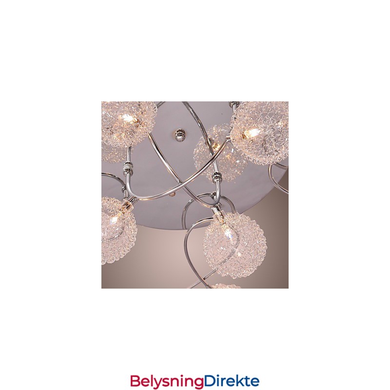 G4 Jernlampe I Innfelt Stand Med Aluminiumsskjermer