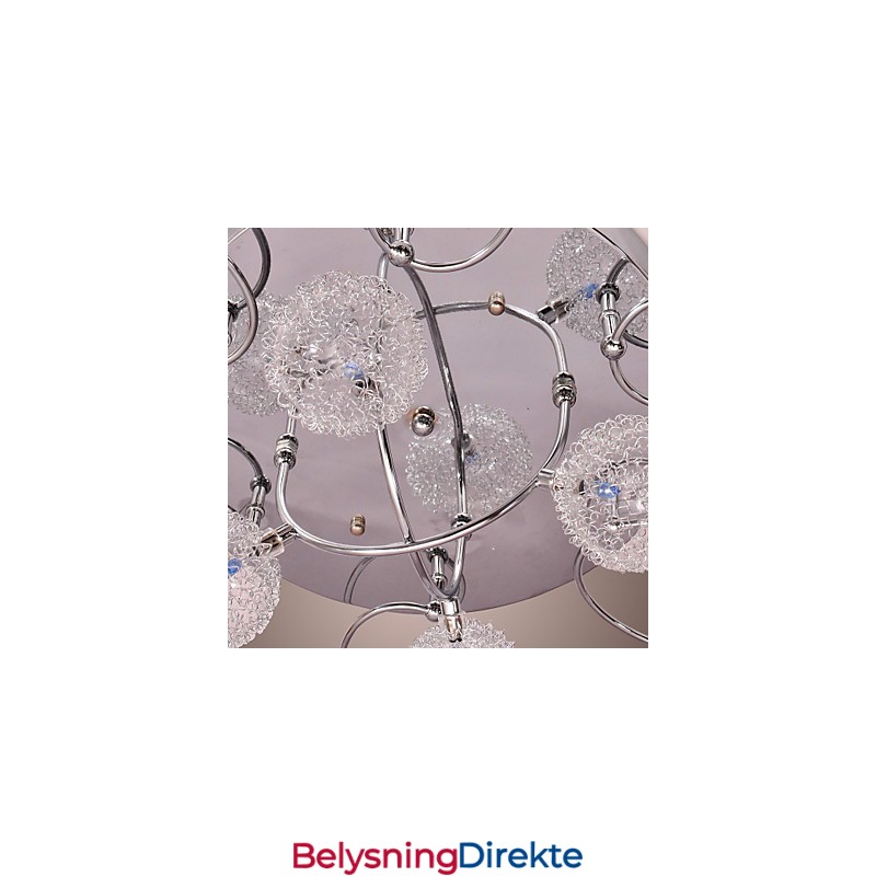 G4 Jernlampe I Innfelt Stand Med Aluminiumsskjermer