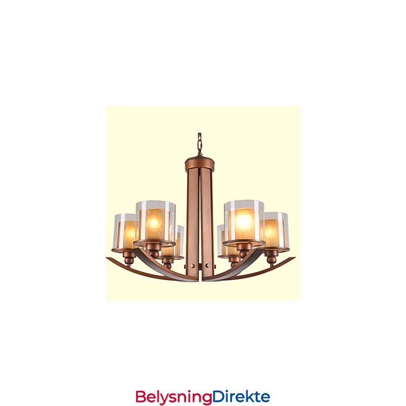 Tradisjonell Klassisk Retro Mini-Stil Maleri Metalllysekrone