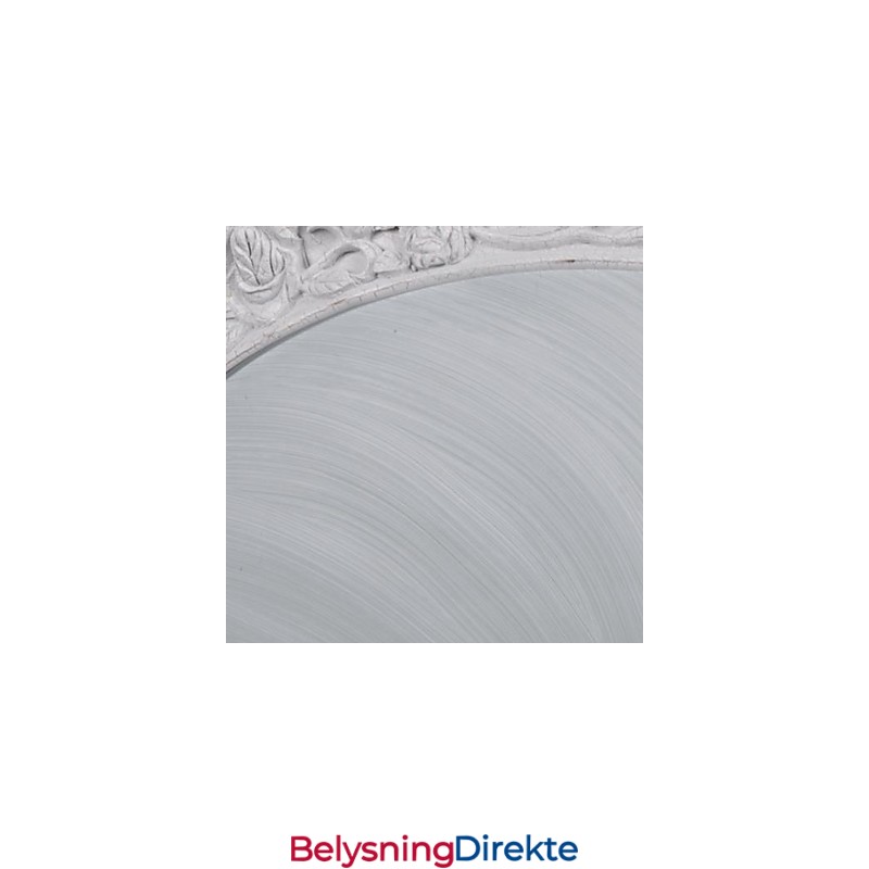 Hvit Innfelt Lampe I Glassharpiks, Europeisk Klassisk