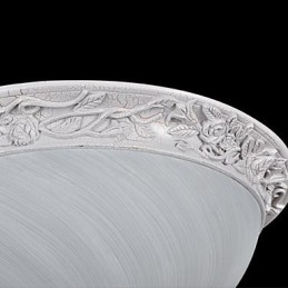 Hvit Innfelt Lampe I Glassharpiks, Europeisk Klassisk