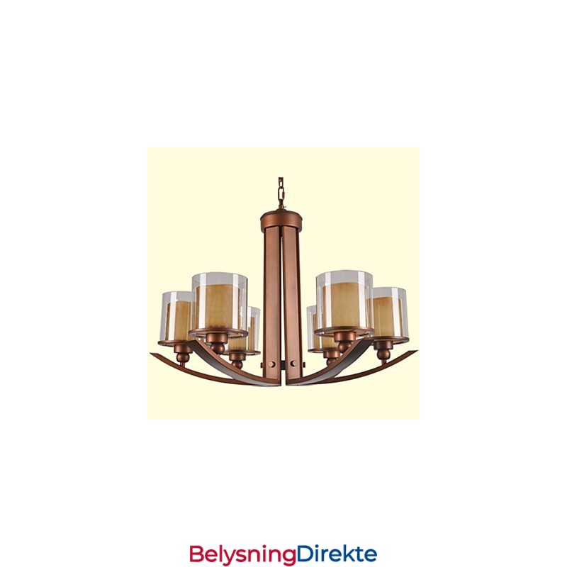 Tradisjonell Klassisk Retro Mini-Stil Maleri Metalllysekrone