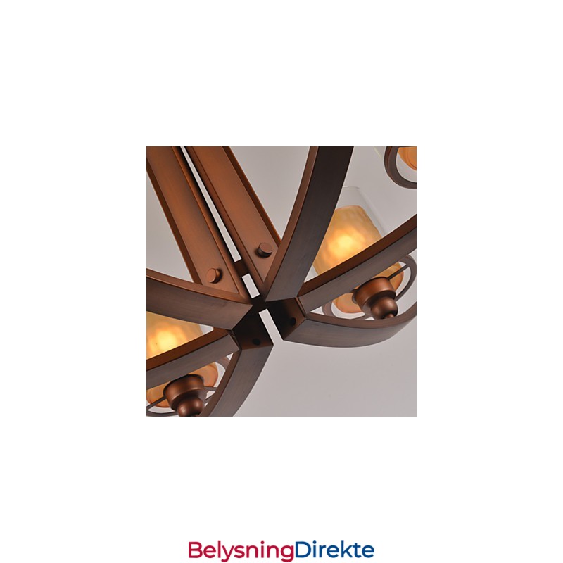 Tradisjonell Klassisk Retro Mini-Stil Maleri Metalllysekrone