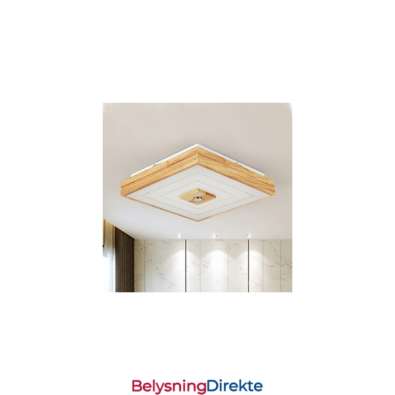 Moderne Samtids Mini-Stil Maleri Tre Bambus Innfelt Montering