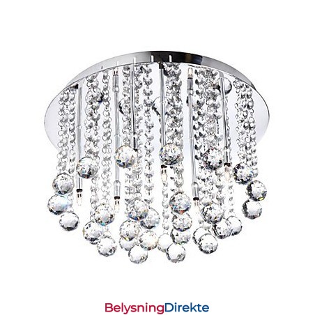 Moderne Krystall Halvinnfelt Lampe Med 8 Lys (G4-Pæresokkel)