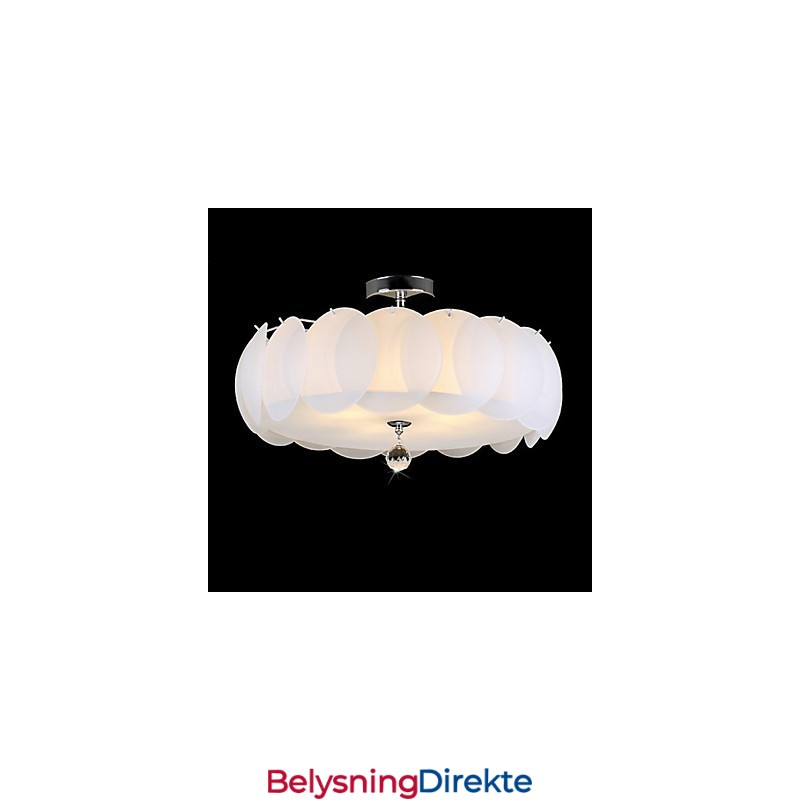 Moderne Anhengslampe Med 5 Lys I Glass, Familie