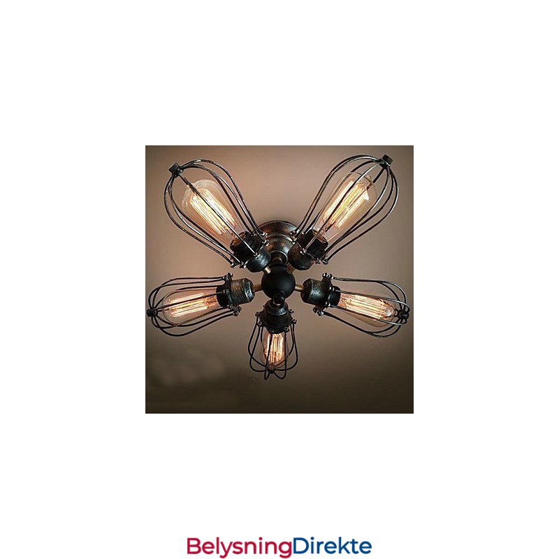 Maleri I Metall I Vintage-Stil, Innfelt Montering