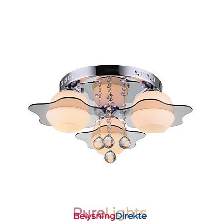 Fjernkontroll Innfelt Moderne Samtidsstil 3 Lys Med Røde Blåfarger