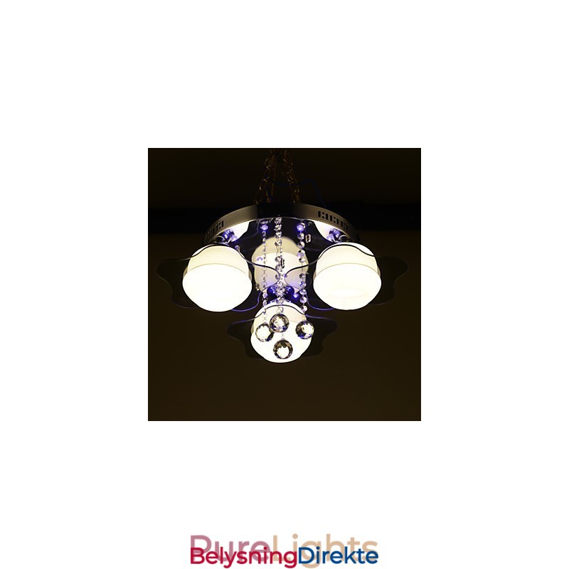 Fjernkontroll Innfelt Moderne Samtidsstil 3 Lys Med Røde Blåfarger