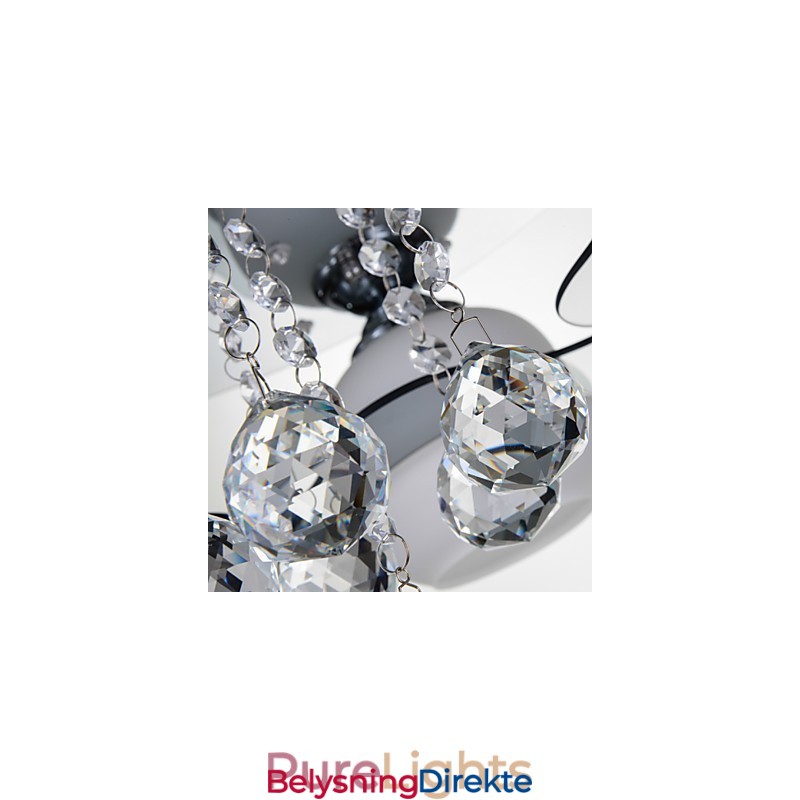 Fjernkontroll Innfelt Moderne Samtidsstil 3 Lys Med Røde Blåfarger