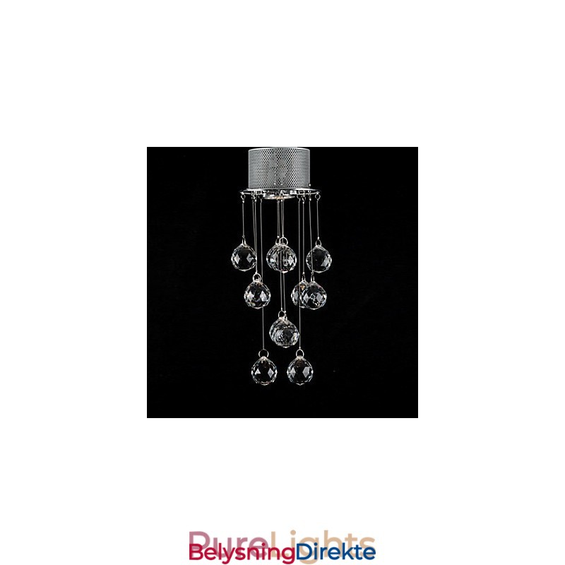 Moderne Krystalllampe Med Innfelt Montering