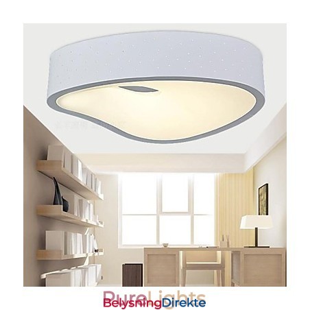 Pendellamper 1 Lys Moderne Hvitt Metall Og Akryl